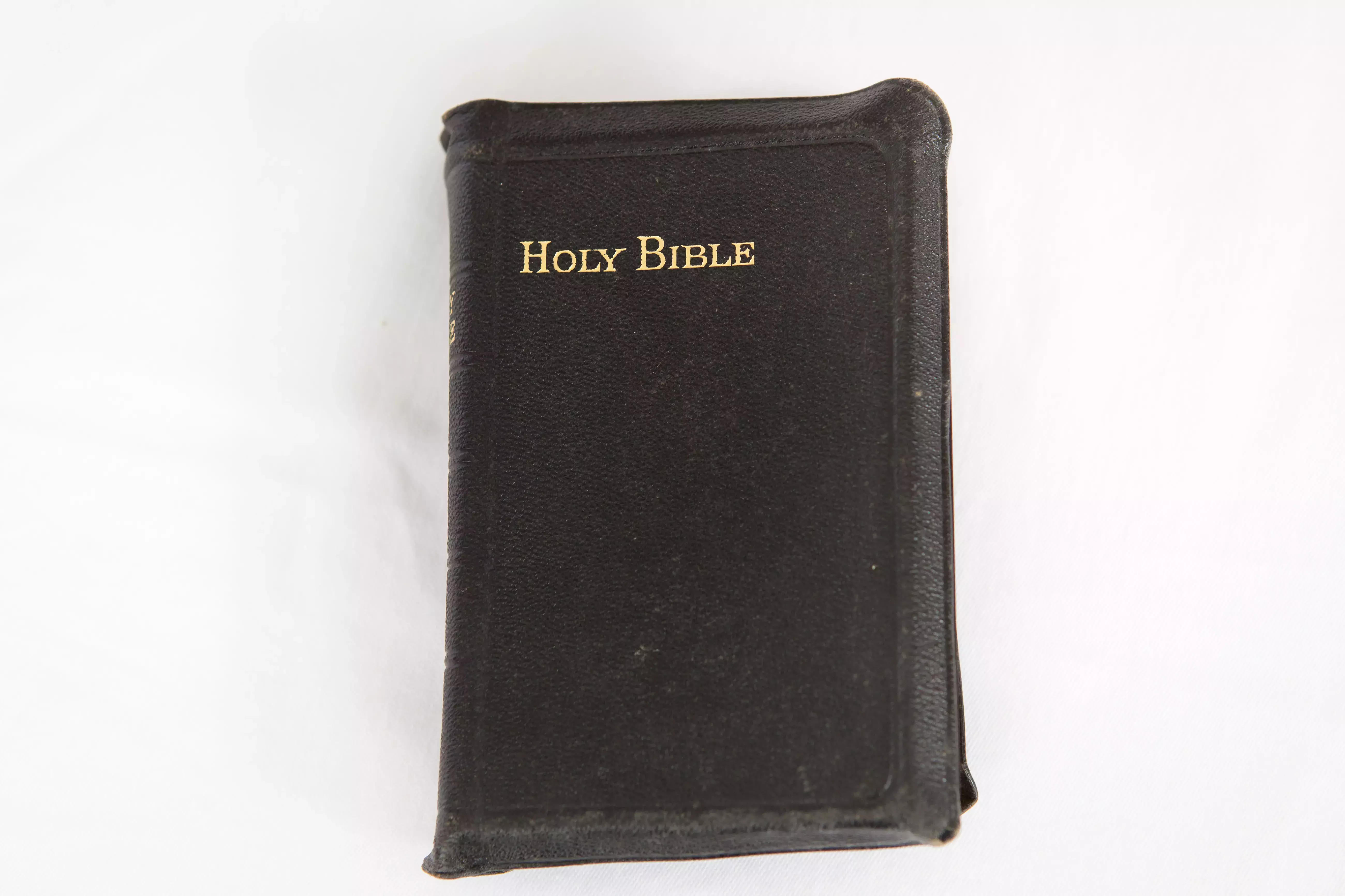 Front of a leather bible 