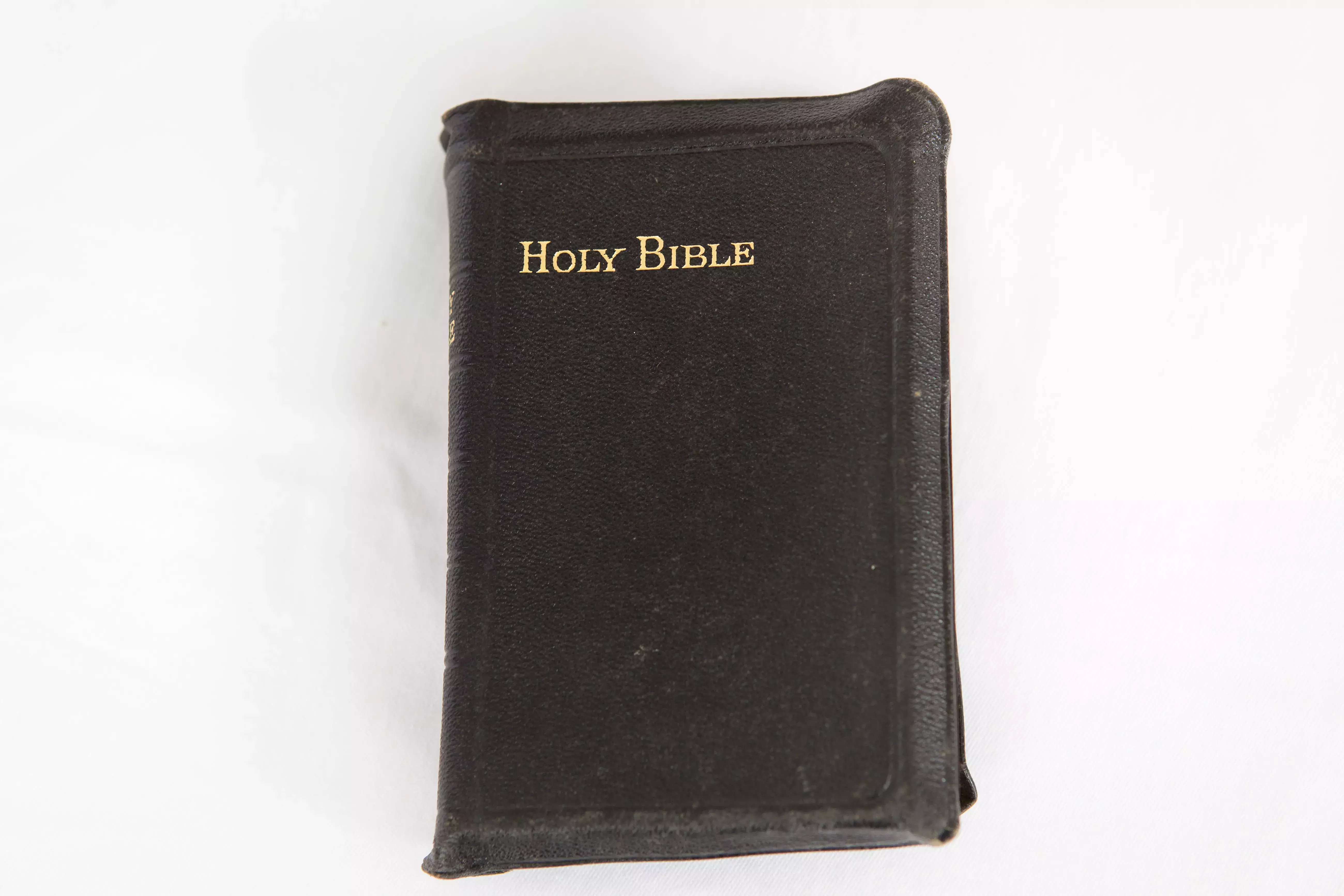 Front of a leather bible
